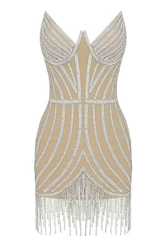 Sasa Sequin Dress with Sparkling Tassels