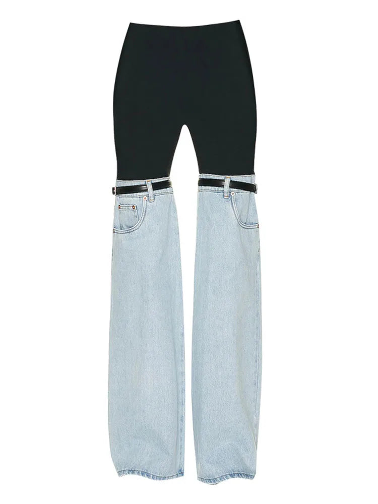 Pantalones Palazzo de moda para mujer, vaqueros anchos, ropa de calle para mujer, pantalones vaqueros holgados para mujer, verano 2025, nuevos vaqueros de tiro bajo.