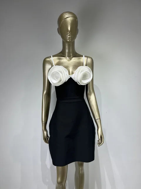 Vestido veraniego de flores para mujer, moda, sin mangas, sexy, con hombros descubiertos, corte en A, elegante vestido de noche para fiesta, para mujer, nuevo