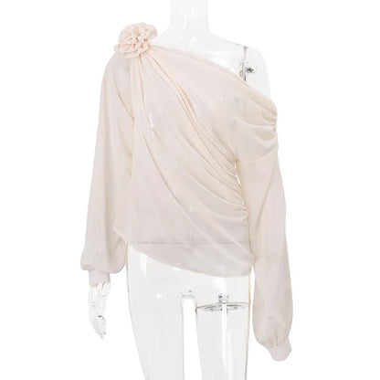 Pareos de playa con pliegues y flores para mujer, de malla transparente, de manga larga, de gran tamaño, sexys, transparentes, para playa