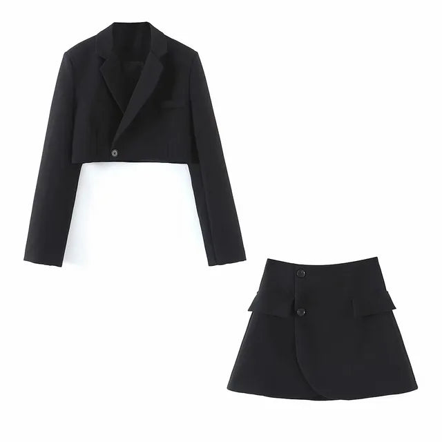 High Waist Skirt Suits Women Suit For Womens Female Blazer Sets With Skirt 2025 Autumn Winter Fashion Skirts Woman New