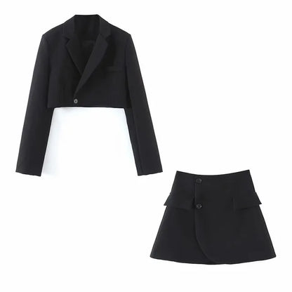 High Waist Skirt Suits Women Suit For Womens Female Blazer Sets With Skirt 2025 Autumn Winter Fashion Skirts Woman New