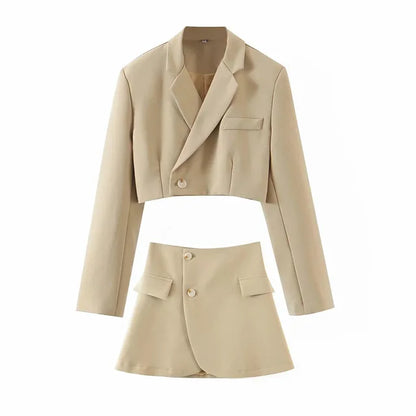 High Waist Skirt Suits Women Suit For Womens Female Blazer Sets With Skirt 2025 Autumn Winter Fashion Skirts Woman New