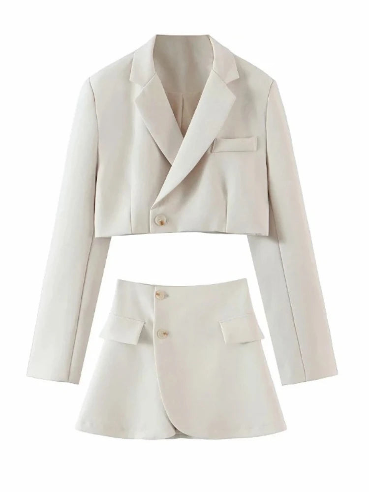 High Waist Skirt Suits Women Suit For Womens Female Blazer Sets With Skirt 2025 Autumn Winter Fashion Skirts Woman New