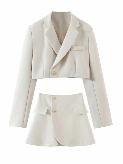 High Waist Skirt Suits Women Suit For Womens Female Blazer Sets With Skirt 2025 Autumn Winter Fashion Skirts Woman New