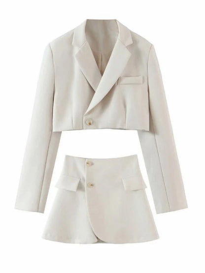 High Waist Skirt Suits Women Suit For Womens Female Blazer Sets With Skirt 2025 Autumn Winter Fashion Skirts Woman New