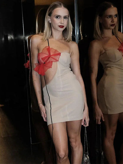 Vestido sexy con aberturas para mujer, moda 2025, con encaje y rosas, elegante y sexy, para fiesta y noche.