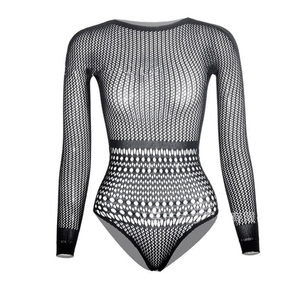 Hot Drill Hollow Out Body Tops For Women Sexy Off-shoulder Mesh Diamonds Bodysuit Backless Nightclub Party Top Playsuit