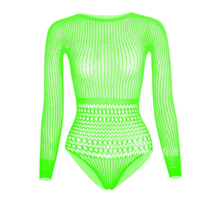 Hot Drill Hollow Out Body Tops For Women Sexy Off-shoulder Mesh Diamonds Bodysuit Backless Nightclub Party Top Playsuit