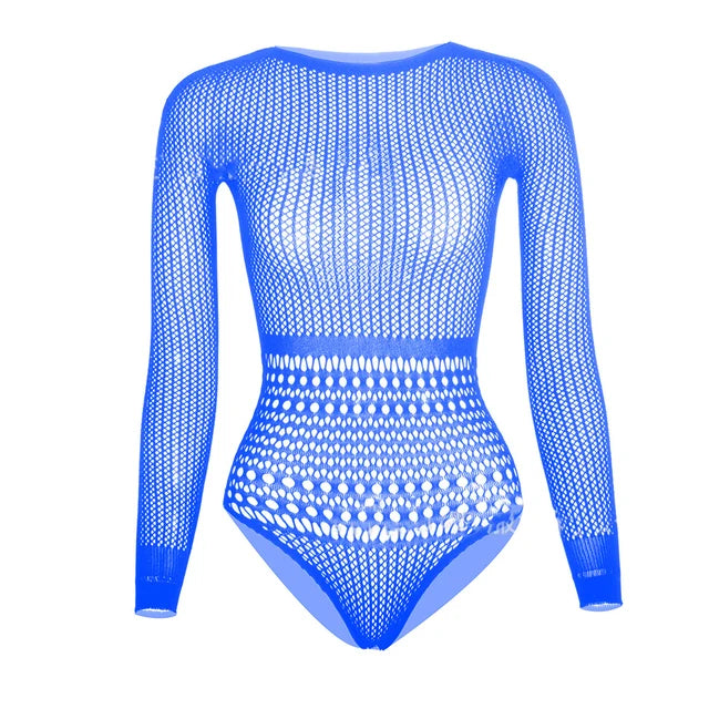 Hot Drill Hollow Out Body Tops For Women Sexy Off-shoulder Mesh Diamonds Bodysuit Backless Nightclub Party Top Playsuit