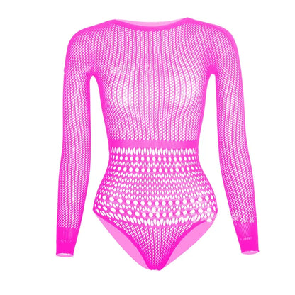 Hot Drill Hollow Out Body Tops For Women Sexy Off-shoulder Mesh Diamonds Bodysuit Backless Nightclub Party Top Playsuit