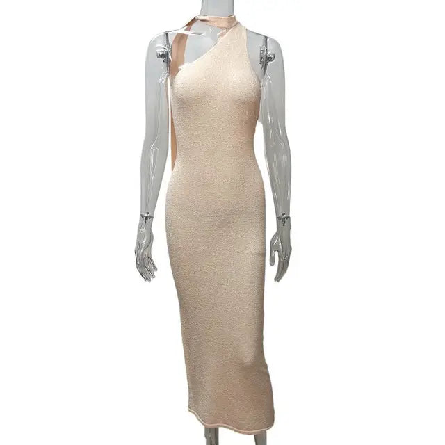 Vestidos de playa para vacaciones de verano para mujer, negros, de punto, sin mangas, ajustados, sexis, largos, elegantes, bohemios, para fiesta, 2025