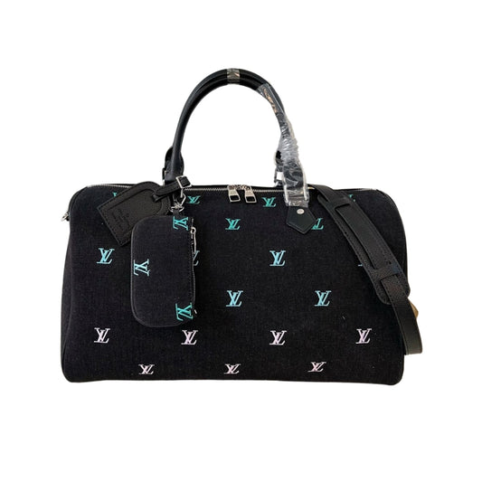 LOUIS VUITTON KEEPALL BANDOULIÈRE BLUE DENIM 40CM