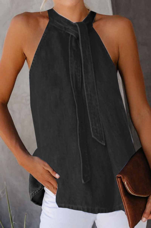 Loose Round Neck  Vest Top