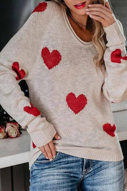 Suéter de punto holgado con cuello en V (5 colores)