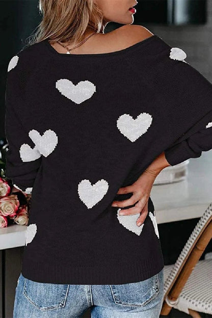 Suéter de punto holgado con cuello en V (5 colores)