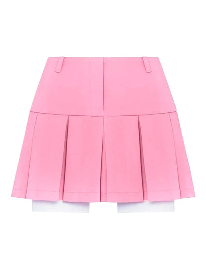 2025 Fall Women Blazer Suit Two Piece Sets Turn-down Collar Blazers Tops And Pleated Skirts Femme High Street Y2K Outfits