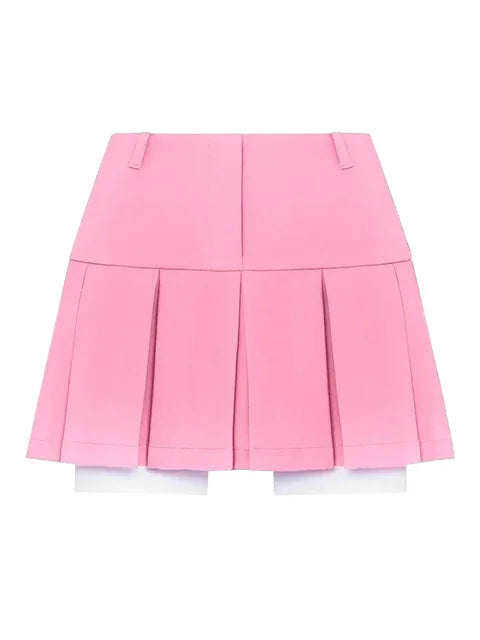 Casual Two Piece Sets Women’s Outfits 2025 New Black Matching Sets With Skirt And Blazer Cropped Top Skirt Sets For Women