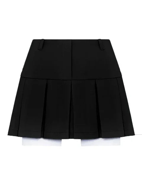 Casual Two Piece Sets Women’s Outfits 2025 New Black Matching Sets With Skirt And Blazer Cropped Top Skirt Sets For Women