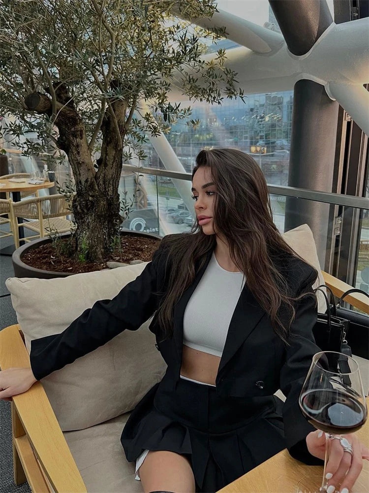 Green New Blazers For Women Cropped Coats Jacket Summer Casual Outfits 2025 Fashion Chic Jacket Women’s Blazer Suits