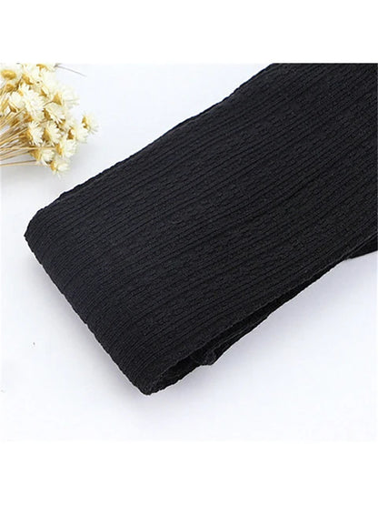 Autumn Winter Women’s Skinny Slim Stretch Knitted Leggings Solid High Waist Ribbed Warm Pants Sexy Trousers 2025Fashion