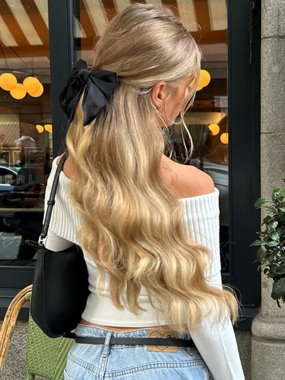 Fashion Off Shoulder Knit Tops Women Slim Elegant Club Party Streetwear Sexy Top Pullover White Full Sleeve Outfits Cloth