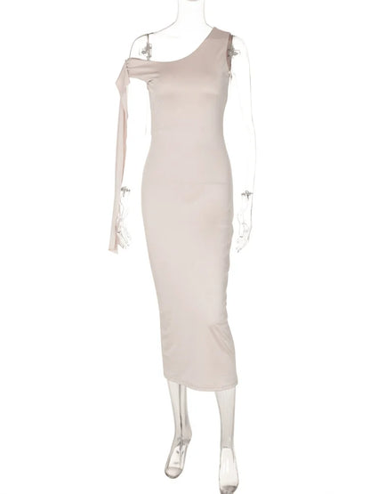 Vestido ajustado de patchwork con hombros descubiertos para mujer, vestido de fiesta elegante de moda sin mangas con espalda descubierta y vendaje, nuevo vestido largo para mujer