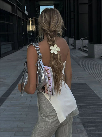 Top de tubo de punto acanalado de verano sin tirantes, informal, estilo urbano, largo, tipo bustier, para mujer, negro, bandeau, corsé envolvente
