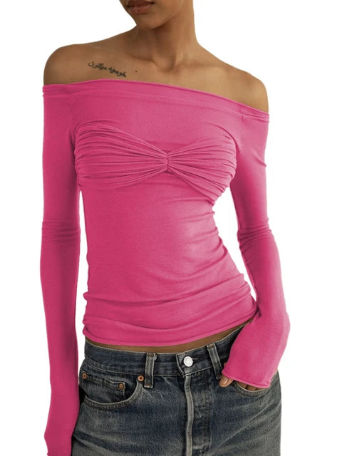 Short Sleeve Mesh Top Shirt For Women Off-Shoulder See-Through Knit Sexy Pullover Summer Sheer New 2025 Ladies T-shirt