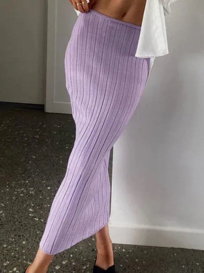 Falda larga de punto de verano para mujer, sexy, para fiestas, playa, para cubrirse, faldas midi con cintura baja, transparente, cruzada, falda maxi blanca