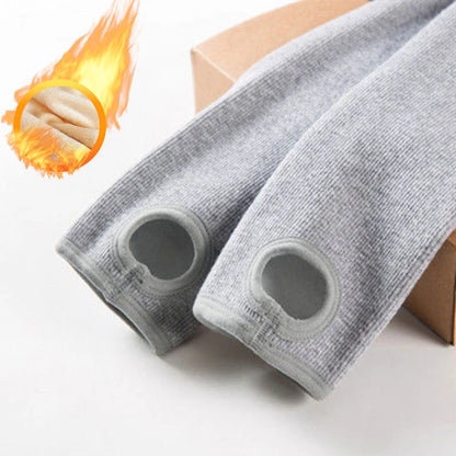 Warm Fleece Lined Super Thick Warm Leggings Women Winter Spandex Ribbed Slim Pattern Leggins Winter High Waist Basic Pants