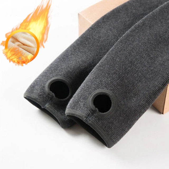 Warm Fleece Lined Super Thick Warm Leggings Women Winter Spandex Ribbed Slim Pattern Leggins Winter High Waist Basic Pants