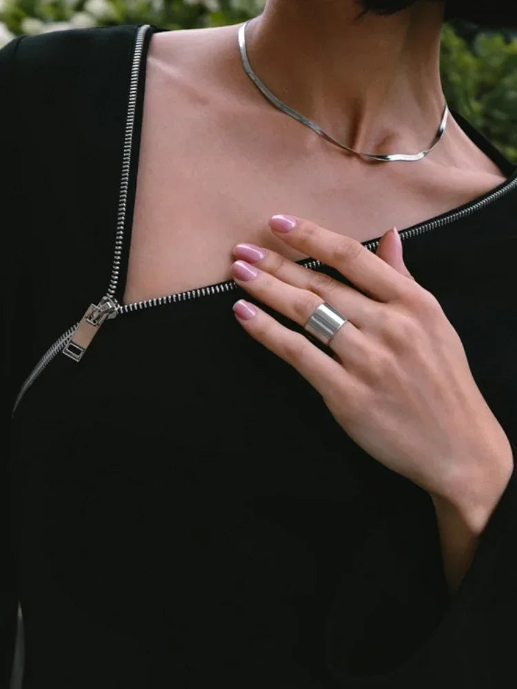 Zipper Patchwork Black Long Dress Women Off-Shoulder High Waist Elegant Clothes Party Dress Casual Ladies Slim Maxi Dress