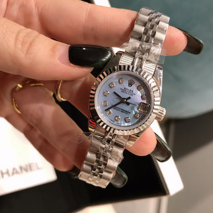 DATE JUST 28MM DIAMOND STUDDED