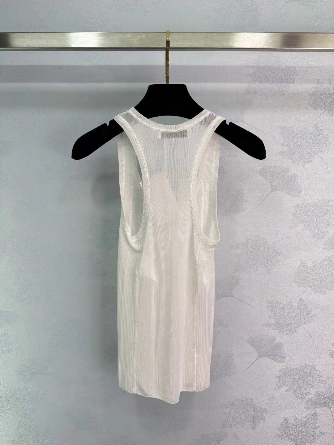 Dior 25 White Silk Tank Top