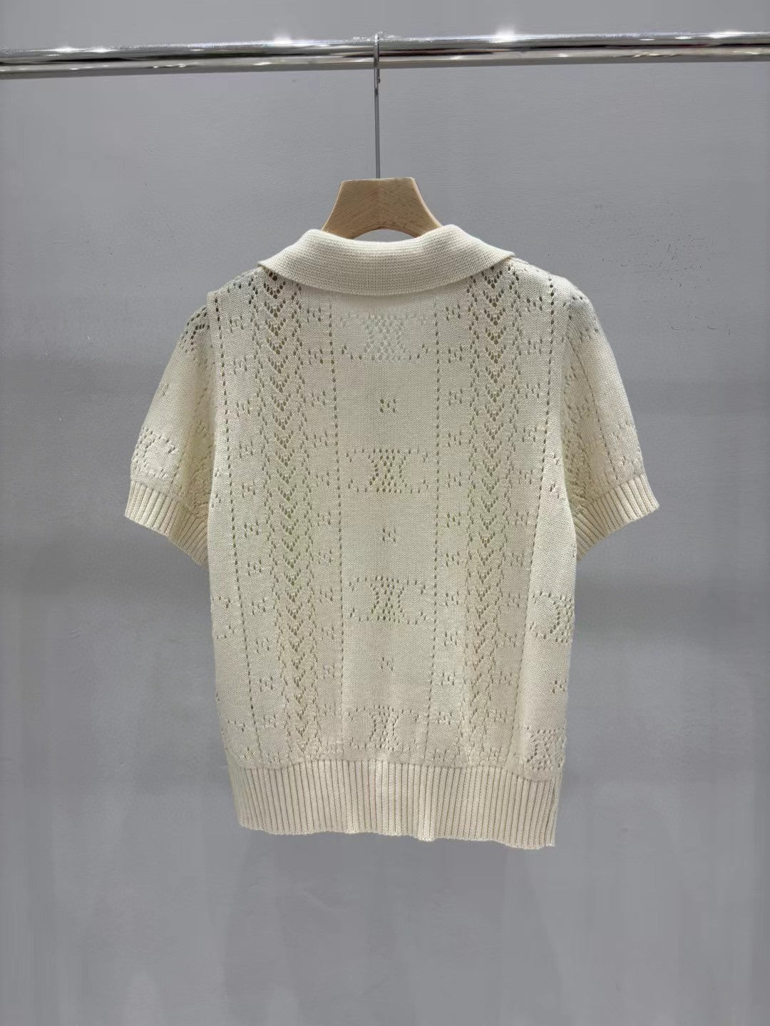 Celine Short Cardigan in Off White Cashmere