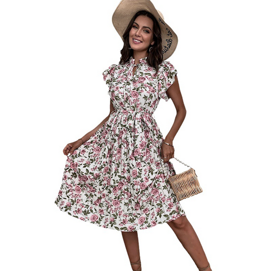 Angelica - Midi Dress - Chic - Modern Style - Ideal for Summer