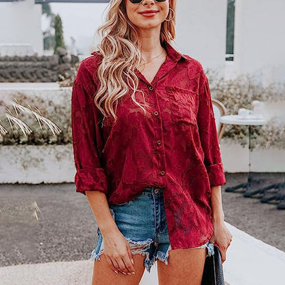 Corisande - Shirt - Chic - Material - Great for Casual Days