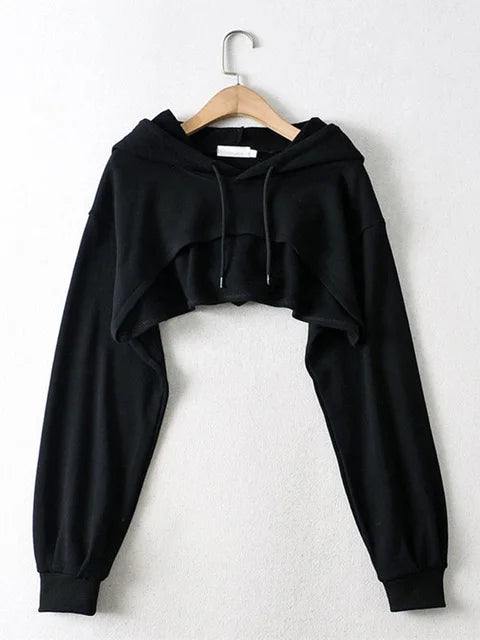 Sudadera con capucha y sombrero para mujer, diseño básico, moda coreana joven, combina con todo, para adolescentes, sencilla, fresca, holgada, estilo Y2k, cómoda, ropa de calle popular.