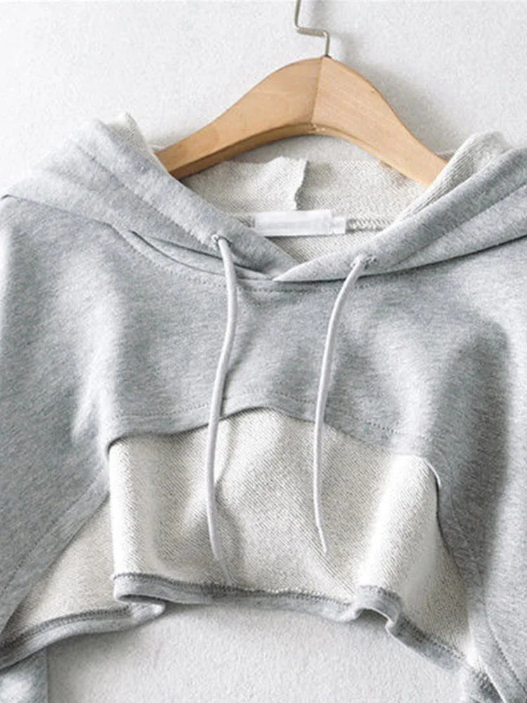 Sudadera con capucha y sombrero para mujer, diseño básico, moda coreana joven, combina con todo, para adolescentes, sencilla, fresca, holgada, estilo Y2k, cómoda, ropa de calle popular.
