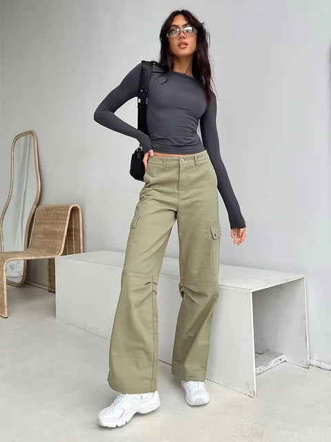Camisetas casuales de manga larga para mujer, camisetas ajustadas lisas de primavera y otoño, camisetas básicas de ropa urbana para mujer
