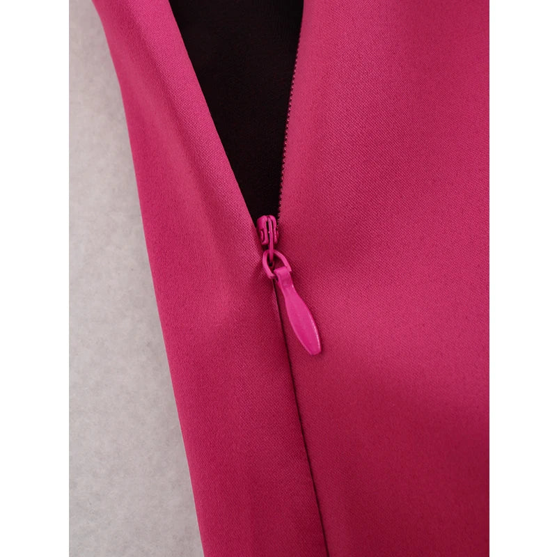 Minifalda sexy con cremallera lateral de color liso para mujer, estilo urbano, ligera, suave, informal, ajustada y elegante