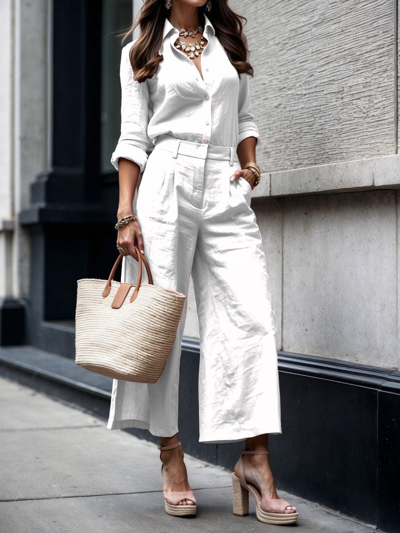 Kayla™ | Capri Pants and Loose Shirt Set