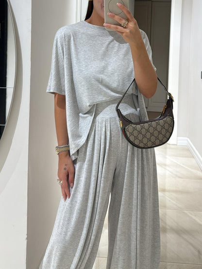 Leanne™ | Casual Top & Wide-Leg Pants Set