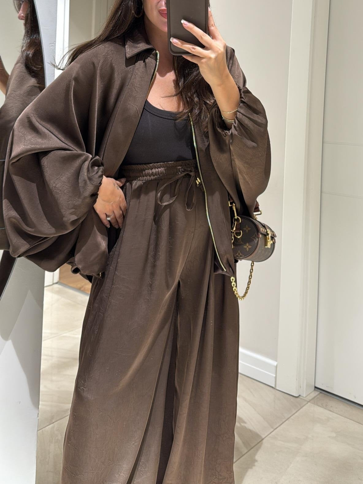 Maribel™ | Jacket + Drawstring Pants Casual Two-piece Suit