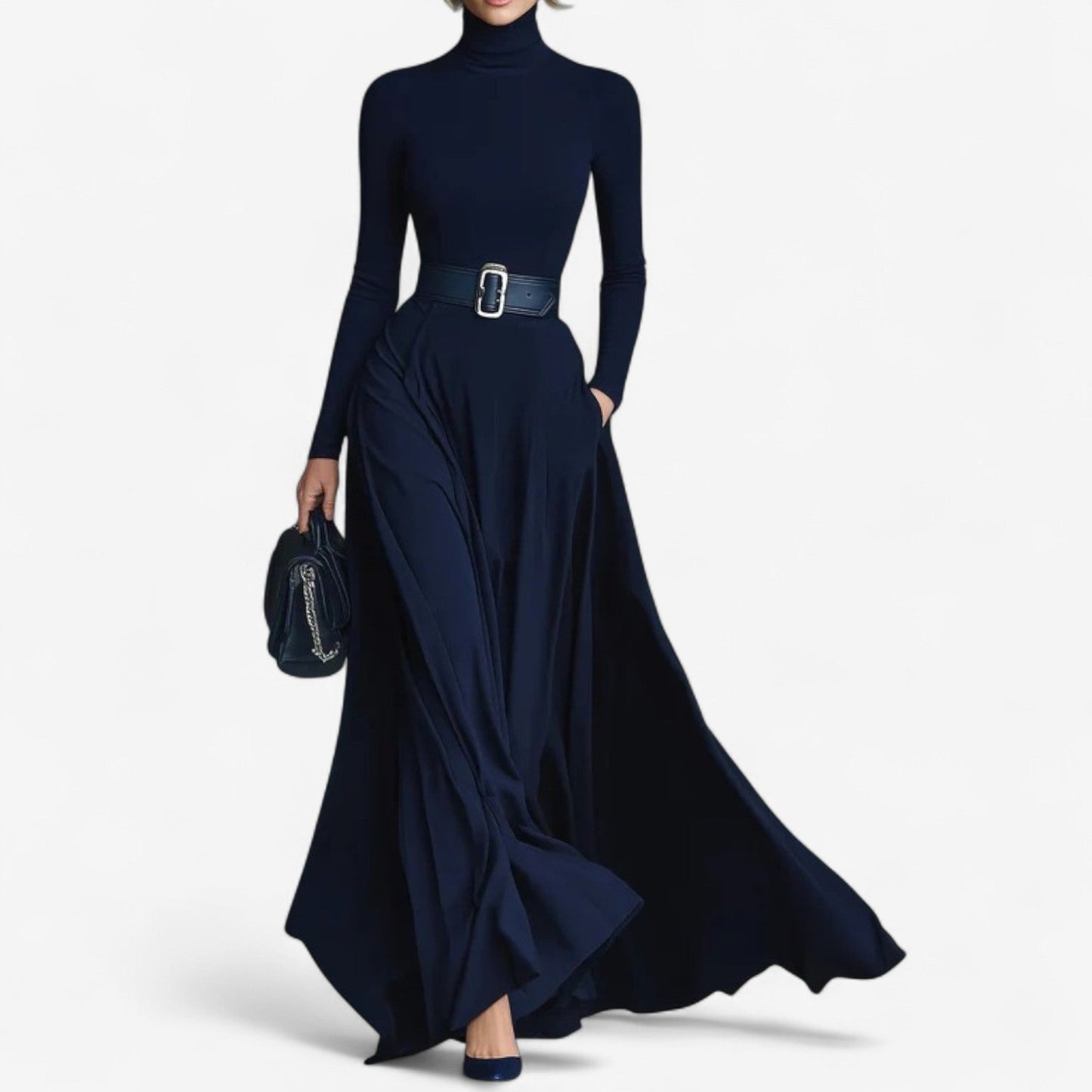 Veronica™ | High Neck Maxi Dress