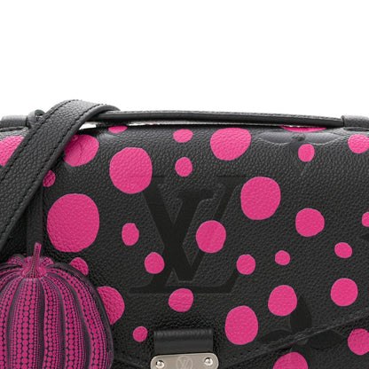 LV x YK Empreinte Monogram Giant Pochette Metis Black Fuchsia