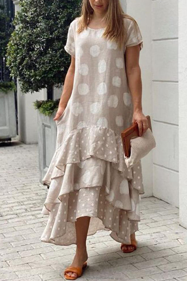Vestido casual largo estilo pop