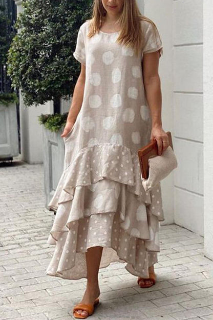Vestido casual largo estilo pop