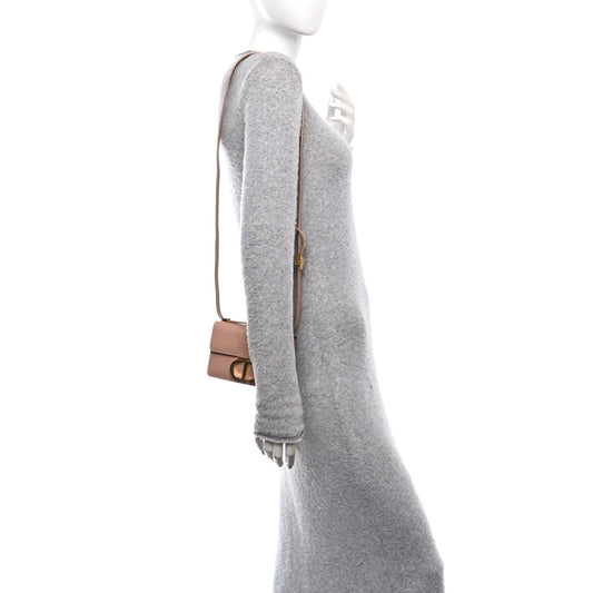 Box Calfskin Micro 30 Montaigne Flap Bag Rose Des Vents